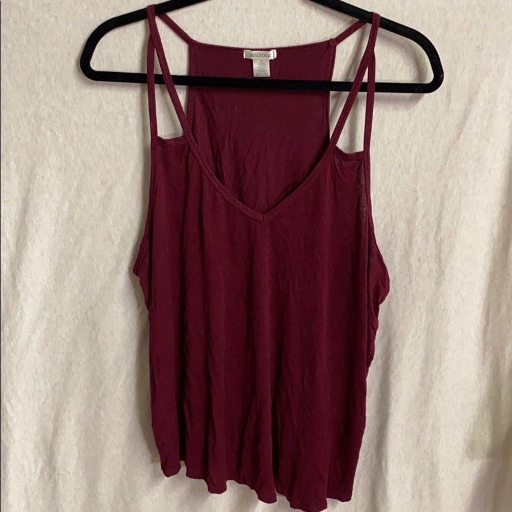 Maroon tank top